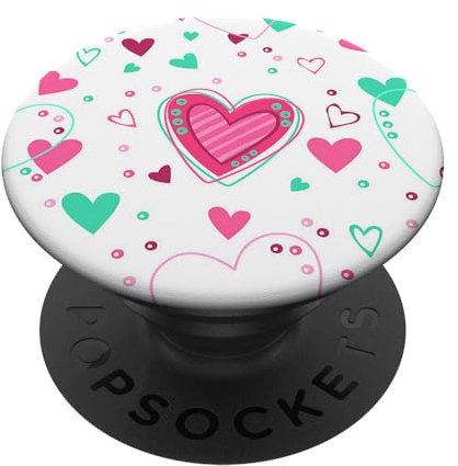 Cute Popsocket Cute Heart Phone Pop Socket Pink Heart Cute PopSockets Adhesive PopGrip