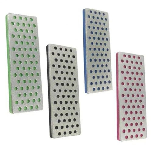 Bemvp Lima 4 Pezzi/Set Pietra per Sci Snowboard, Affilatrice per Bordi Sci Pietra per Affilare per Snowboard