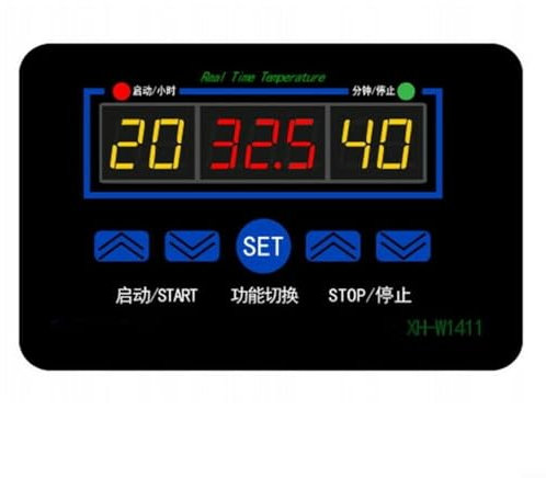 PETSTIBLE 12V/100-240V Digital Adjustable Temperature Controller, Programmable Thermostat, -50-120℃ Incubator Thermostat(12V)