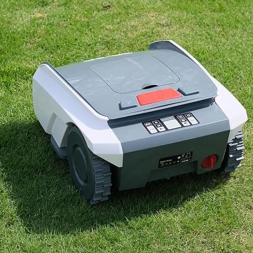 Tondeuse à Gazon Intelligente Automatique, TéLéCommande App + Plan D'ItinéRaire (Couper l'herbe) + Chargement Automatique + Hauteur RéGlable (2-5 Cm), pour Grand Jardin de Pelouse