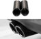 ZFZFC Endstuck Auspuff für Audi Q3 2013-2015, Auspuffblenden Edelstahl Auto Endstück Endschalldämpfer Spitze Endrohrblende,B Black