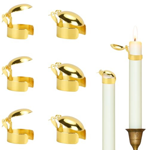 6 Pièces Éteignoir De Bougie, Éteignoir Automatique De Bougie, Métal Éteignoir De Mèche De Bougie, Outil pour Éteindre Les Bougies, Convient pour Les Bougies Longues avec Un Diamètre De 20-22mm