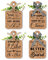 PH PandaHall 4pcs Planche à Découper en Bois Rustique pour Décoration Murale de Cuisine Ensemble de Panneaux de Signalisation Décoration Murale pour Salle à Manger Ou Cuisine de Ferme 15x9cm