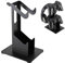 Folgtek 2-Tier Table Headphone Stand Headphone Holder, Gaming Headphone Display Stand Phone Handset Holder for Sennheiser, Sony, Audio-Technica, Bose, Beats, AKG, etc. (Black, 2 Places)