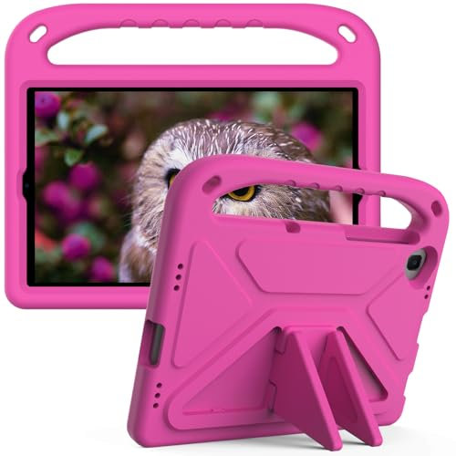 Eabhulie Custodia per Samsung Galaxy Tab A 10.1 2019 SM-T510/T515 Leggera e Antiurto Bambini Cover in Eva con Maniglia e Supporto Rosa