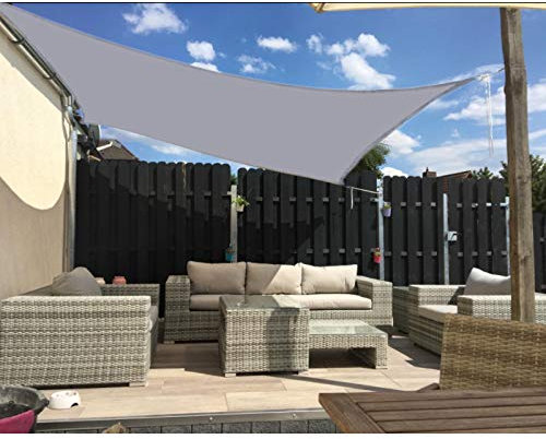 Toldo de Sombra, Toldo de Sombra Impermeable, Toldo de Exterior 95% protección UV, Toldo de Sol Rectangular, Toldo de Vela Rectangular Impermeable, para jardín, balcón, Piscina