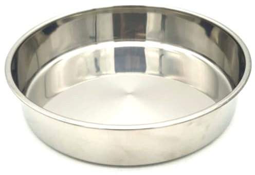 Multi-Purpose Stainless Steel Round Roasting Tray, Pizza Baking Tray-Various Sizes (36 cm)