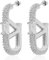 XIWCAFC Ohrringe für Damen, Sterling Silber V-förmige geometrische Tropfen Ohrringe, Gold Hängend Dupes Schmuck Geschenke für Frauen Muttertag