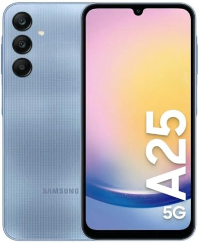 Samsung Galaxy A25 5G 16,5 cm (6.5) USB Type-C 6 Go 128 Go 5000 mAh Bleu, SM-A256BZBDEUE (Reconditionné)