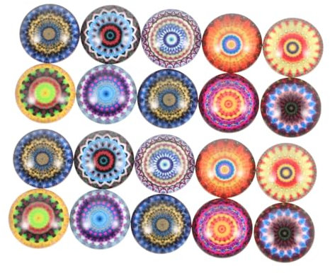 EXCEART 1 Satz Gem Glaspatch Glasaufkleber Glasperlen Boho-accessoires Schmuckelemente Kieselsteine für Zimmerpflanzen Diy-schmuckdekor Steinpflaster Für Schmuck Steinflecken 20st