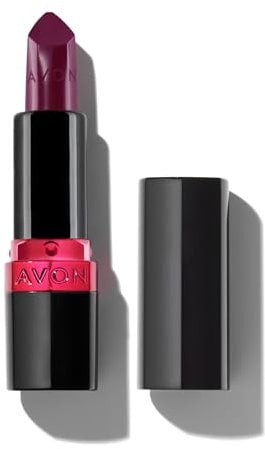 Avon Ultra Creamy Satin-finish Lipstick Wine With Everything with Vitamin E, Avocado Oil and Jojoba Oil for a Creamy and Comfy Feel, Rich Colour and Full Coverage, Cruelty Free