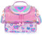 PinkSheep Lonchera térmica de dos pisos para niños, niñas, hombres, mujeres, con correa ajustable, unicornio (corazón)