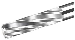 H7 Spiral Slot Uncoated Chucking Reamer - 6-13mm Carbide Machine 6 Flutes Reamer for Precision Drilling(6.5x30x60mm)