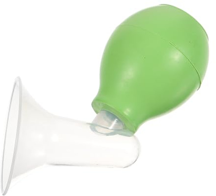 Tragbares Manuelles Muttermilch Absauggerät in Hornform Grün | Gummi und Kunststoff, Abnehmbar und Leicht Austauschbar, Komfortabel für Manuelles Ausdrücken, Haushalt