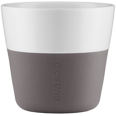 Eva Solo Caffé Lungo-Becher, 2 Stück Elephant Grey 230 ml