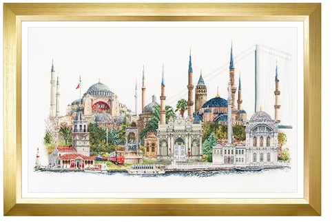 Thea Gouverneur Cross Stitch Kit, Multi-Colour, 79x50cm