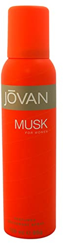 Jovan Deodorant Spray for Women, Musk, 5 Ounce