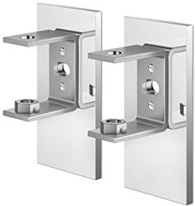ZACK 40041 LINEA Wandhalterungen für Klebemontage, Set/2, Edelstahl hochglänzend