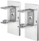 ZACK 40041 LINEA Wandhalterungen für Klebemontage, Set/2, Edelstahl hochglänzend