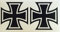 Aufgeklebt 2X Eiserne Kreuz schwarz Iron Cross Sticker Dapper Auto Aufkleber Tuning Oldschool Rat