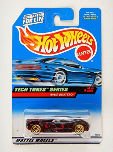 Hot Wheels 1998 748 Red AVUS QUATTRO TECH TONES Series 4 of 4 1:64 Die-Cast Collectible Car