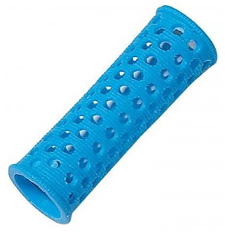 Comair 3011739 Flachwellwickler konisch lang 10er Beutel, 20mm, blau