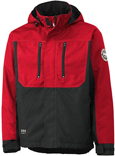 Helly Hansen 34-076201 Workwear Funktionsjacke/Berg Jacket Winterjacke,rot/schwarz,XL
