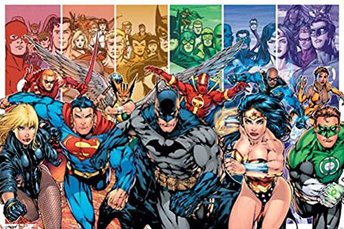 Justice League America - Generationen - Comic Poster Druck, Grösse 91,5x61 cm