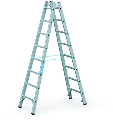 ZARGES | Profi-Sprossenleiter | beidseitig begehbar | 2 x 8 Sprossen
