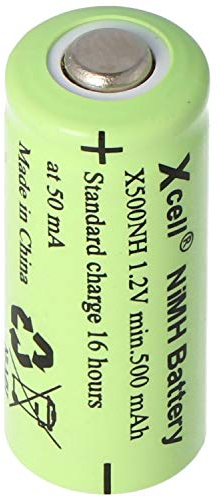 Lady Akku 50NH, LR1, Size N NiMH Akku 500mAh mit Kopf, Pluspol, 1,2 Volt