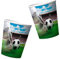 4 stabile Kunststoff-Becher * FUSSBALL-STADION * mit Holografie-Effekt f�r Party und Geburtstag