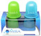 MIRA - Copas de masaje al vacío de silicona anticelulítica, para terapia de copa corporal y eliminación de celulitis, juego de 1 tazas suaves (verde) y 1 duras (azul)