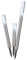 Esotec Solar LED Leuchtstäbe Trio Sticks, 3er Set, Luftblasen, Akku, Gartenstecker, Außenleuchte, Wegeleuchte, Gartenleuchte, Pfostenleuchte, kaltweiß, Edelstahl, Metall, IP44, outdoor, außen, 102600