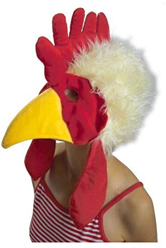 KarnevalsTeufel.de Hahn-Hut inklusive Maske - Gr. 58cm