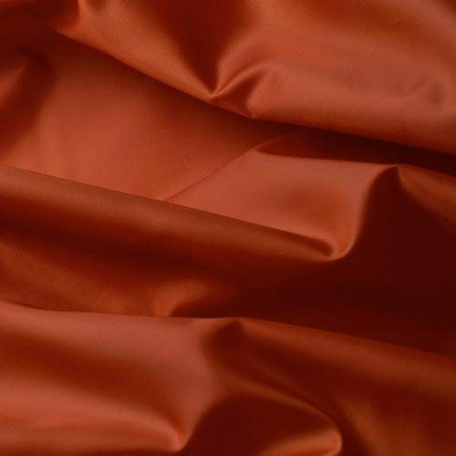 Seidentaft - Stoff Meterware - 27 Farben - Taft - Futterstoff - Deko (terracotta)