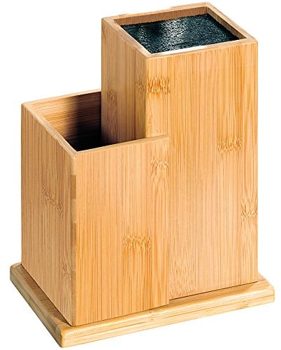 Kesper 58025 Bloc de Couteaux Bambou Marron 10 x 10 x 23 cm