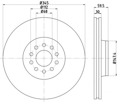 TMD Friction Services 92112505 Bremsscheibe