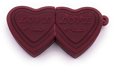 H-Customs Double Heart Love Partner USB Stick 16GB USB 2.0