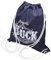 Luck Fuck Suck Turnbeutel rockabilly Sportbeutel Tattoo Rucksack blau