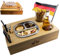 HARMONY LIFE Couchbar, Snackschale Verschließbar - Snackbox mit Großen Getränkehalter für Sofa, Auto, Picknick. Sofa-Organisator mit Abnehmbarem Deckel, Verwendung als Tablett