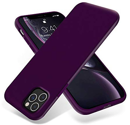 OTOFLY Compatible with iPhone 11 Pro Case,ultra slim fit iPhone case liquid silicone gel cover with full body protection anti-scratch shockproof case,Purple