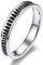 Cloyo Edelstahl Ringe Männer Vintage Punk Ringe Ehering mit Gerillter Verlobungsring Ringe für Damen und Herren Größe 59(18.8)