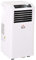 HOMCOM Portable Air Conditioner 9000Btu with Wheels R290 LED Timer 3 in 1 Cooler Humidifier and Fan with Remote Control Power 1003W 35.5 x 33.5 x 70 cm White