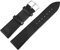Excellanc-Uhrenarmband Ersatz aus Leder glatt mit Dornschließe Breite 10-26 mm (Stegbreite: 12 mm, schwarz)