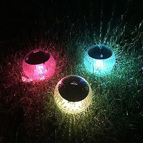 SEIWEI Schwimmende Kugel-Pool-Licht, solarbetrieben, IP65 wasserdicht, LED-Nachtlicht, Farbwechsel, hängende Kugelleuchte für Teich, Garten, Hinterhof, Party, 1 Stück