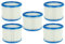 vhbw Set de filtres 5x Filtre plissé compatible avec Nilfisk/Alto/Wap Aero 20, 21, 25, 26, 31 aspirateur à sec ou humide - Filtre à cartouche