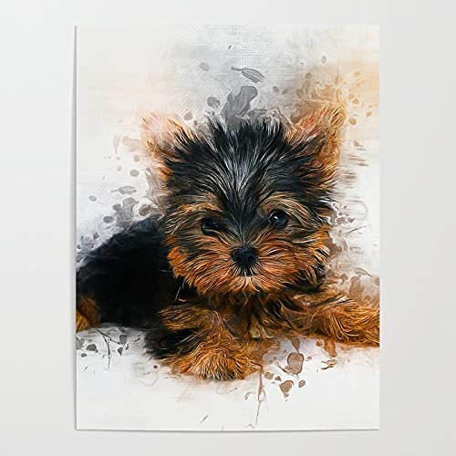 Puzzle 1000 Teile_Yorkshire Terrier Welpen_Erwachsenenpuzzle_Puzzle Kreative Erwachsene_50x75cm(19.7x29.63 in)