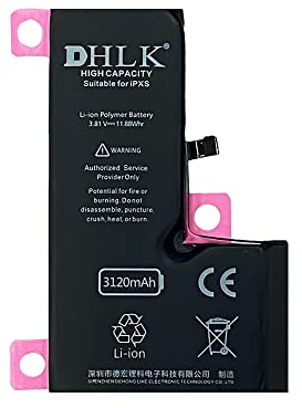 DHLK® TI Line Batterie Haute capacité Compatible avec iPhone XS (A1920, A2097, A2098) - Capacité 3120 mAh
