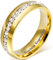 AMDXD Schmuck 18K Vergoldet Gold Partnerringe, Herren Damen Ringe Zirkonia Pave Elegante Polished Hochzeit Ehering Größe 54 (17.2) - Schriftzug
