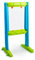FEBER - Art & Fun Board, Pizarra transparente con forma de caballete para niños para pintar y jugar, con 2 rotuladores de colores, pegatinas y clips para poner papeles y calcar, Famosa (800013532)